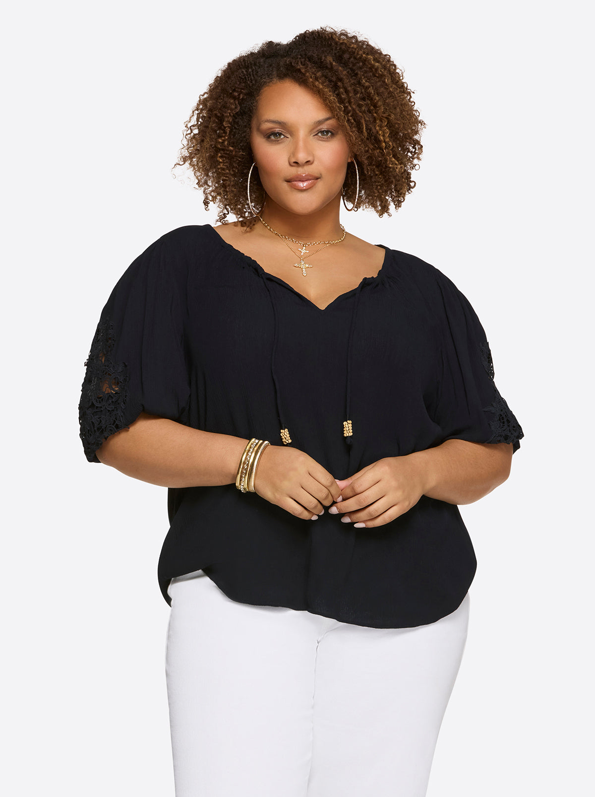 Jessica Simpson Featured - Eloise Blouse in Night Sky