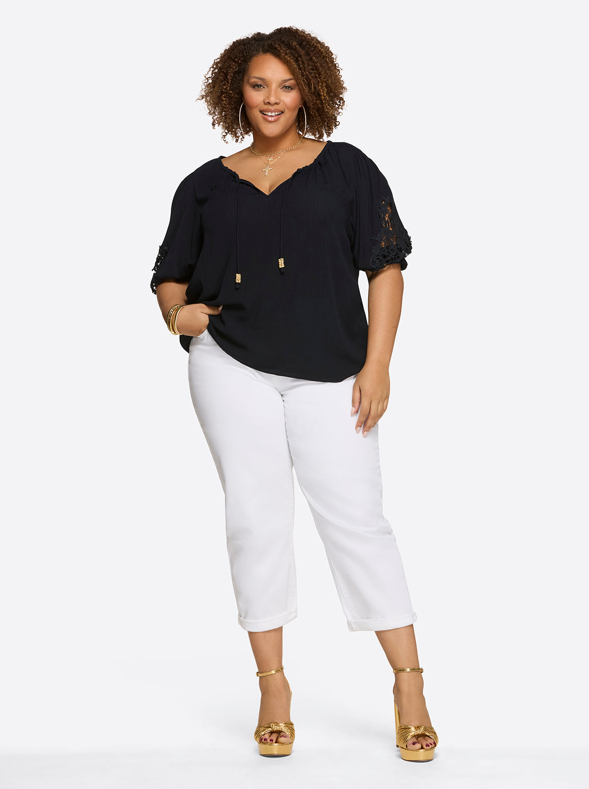 Jessica Simpson Featured - Eloise Blouse in Night Sky