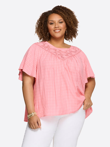 Jessica Simpson Popular - Eloise Blouse in Peony