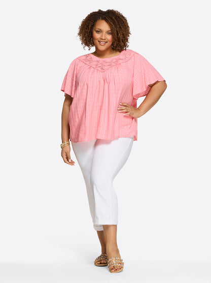 Jessica Simpson Popular - Eloise Blouse in Peony