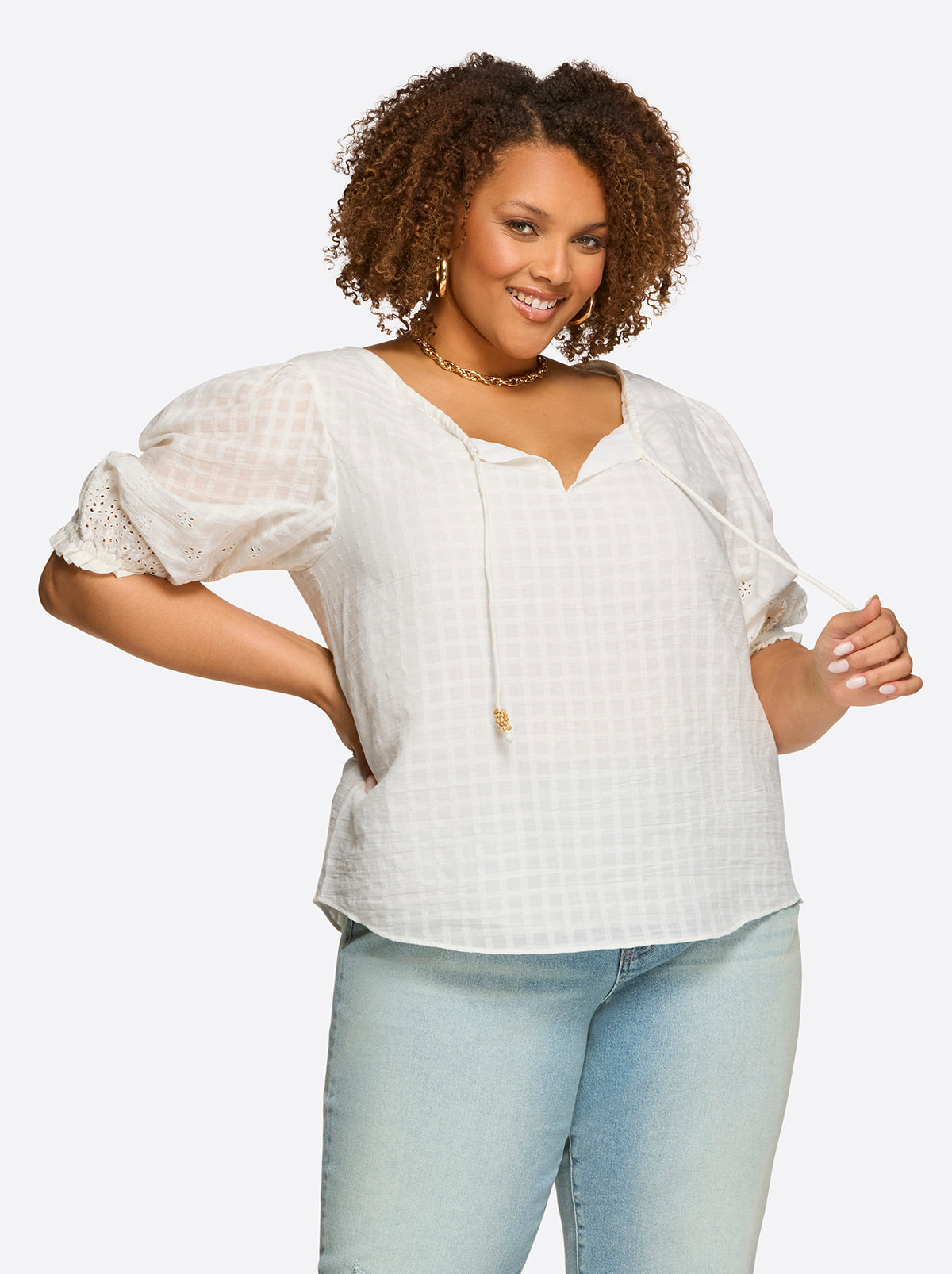 Jessica Simpson Trending - Sibyl Top in Gardenia