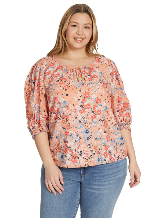 Jessica Simpson Popular - Sibyl Top in Blooming Pastures