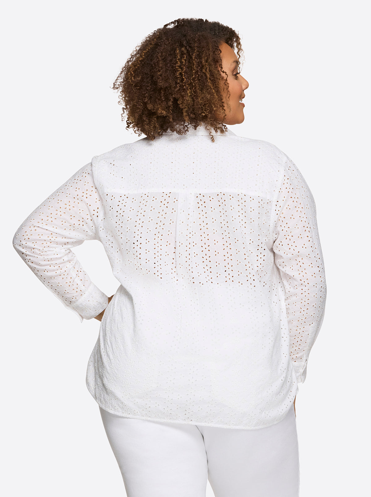 Jessica Simpson Featured - Beryl Button Up Shirt in Gardenia