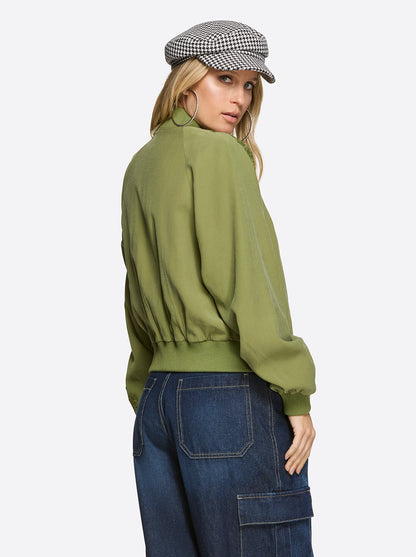 Jessica Simpson Featured - Fynn Bomber Jacket in Mayfly