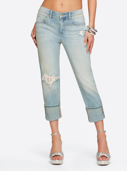 Jessica Simpson Exclusive - Mika Best Friend Slouchy Skinny in Sightseeing