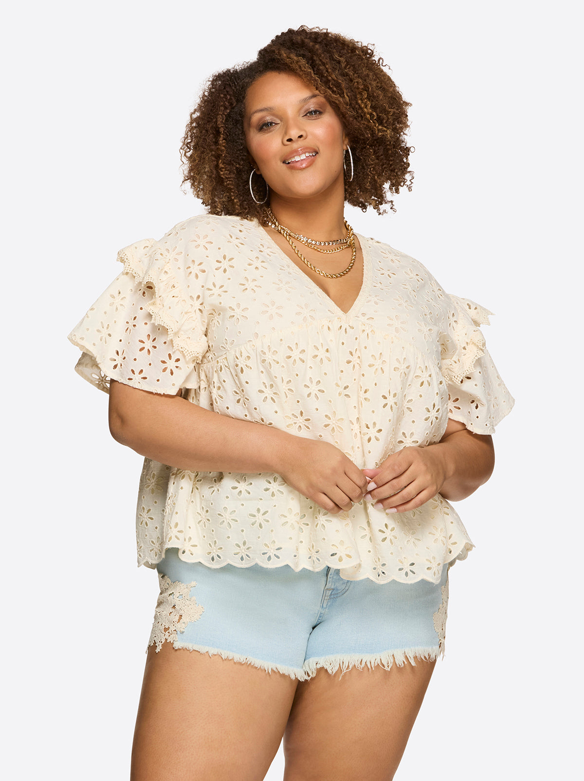 Jessica Simpson Best Seller - Mareike Top in Parchment