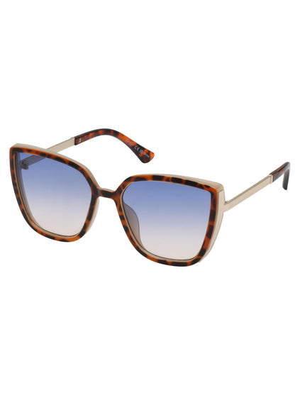 Jessica Simpson Popular - Cat Eye Sunglasses with Metal Temple in Tortoise