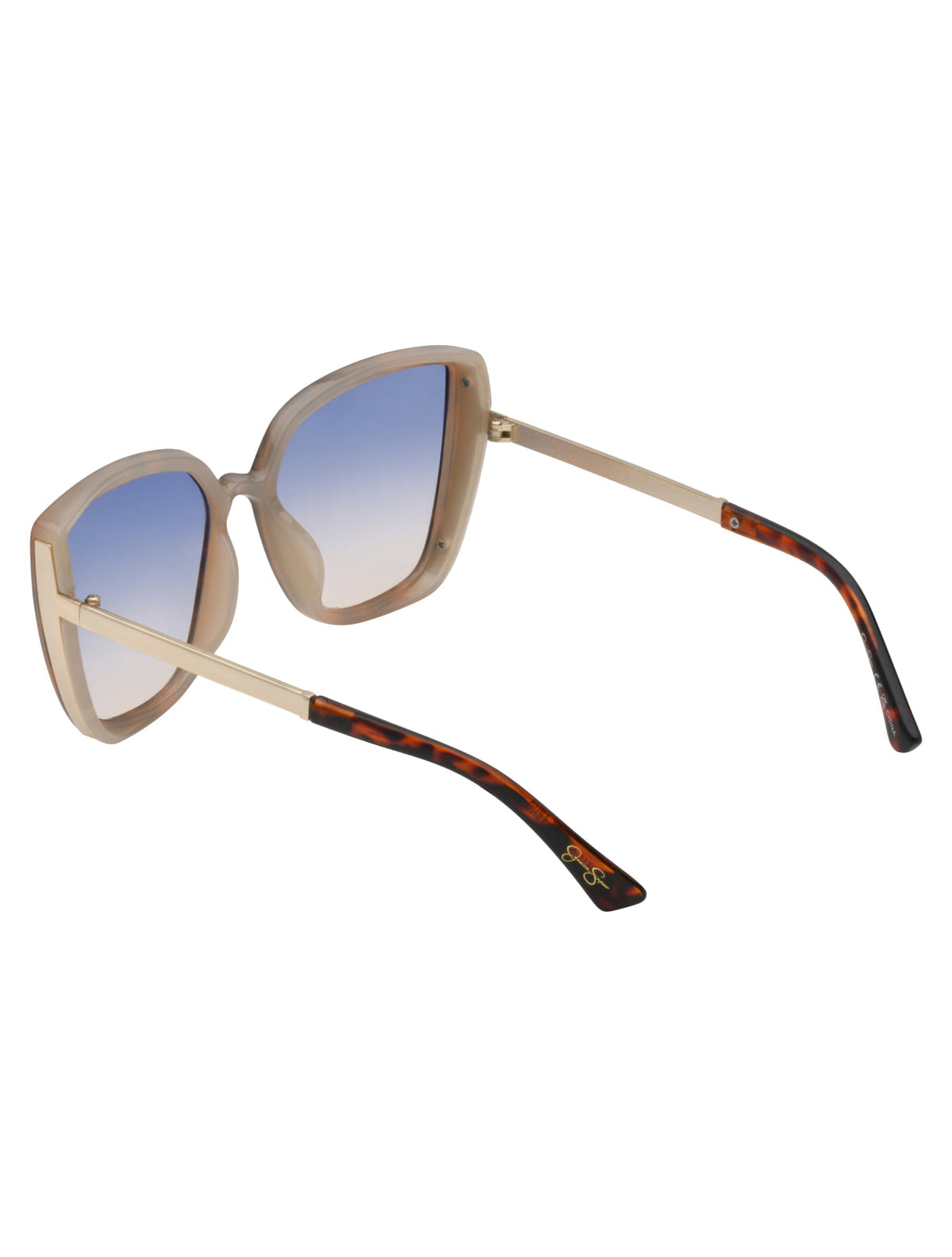 Jessica Simpson Popular - Cat Eye Sunglasses with Metal Temple in Tortoise