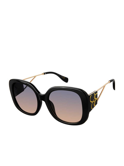 Jessica Simpson Featured - Oversized Oval Sunglasses in Black