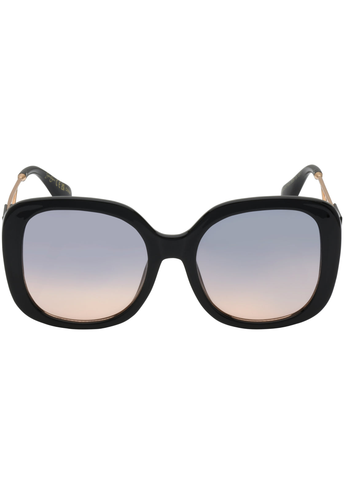 Jessica Simpson Featured - Oversized Oval Sunglasses in Black
