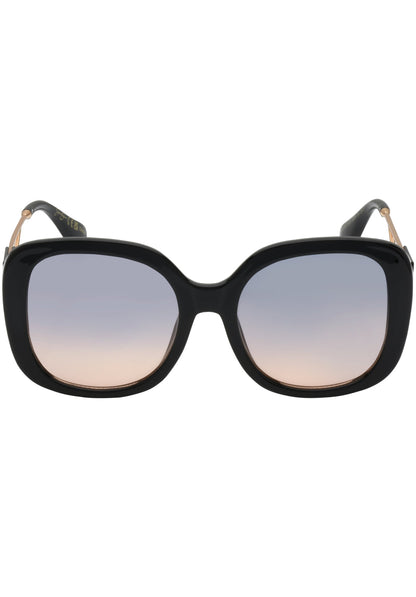 Jessica Simpson Featured - Oversized Oval Sunglasses in Black