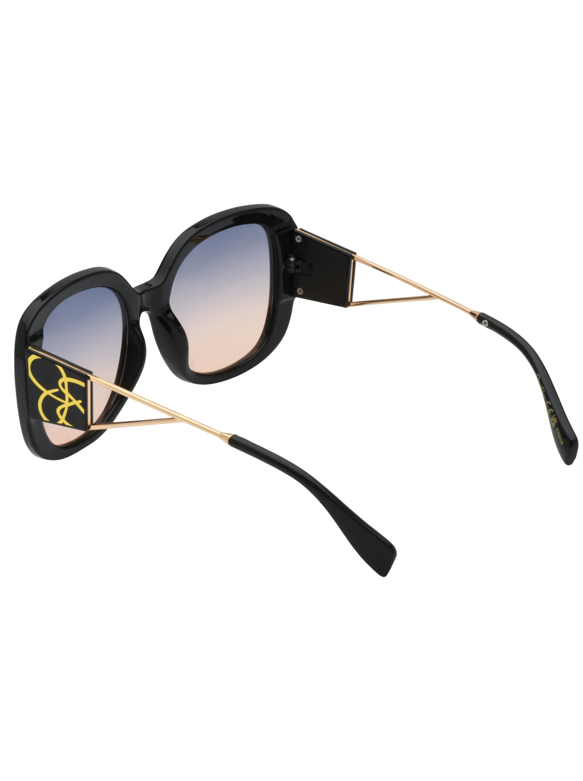 Jessica Simpson Featured - Oversized Oval Sunglasses in Black