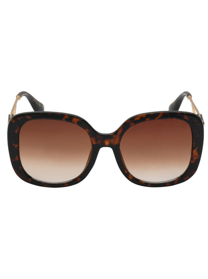 Jessica Simpson Popular - Oversized Oval Sunglasses in Tortoise