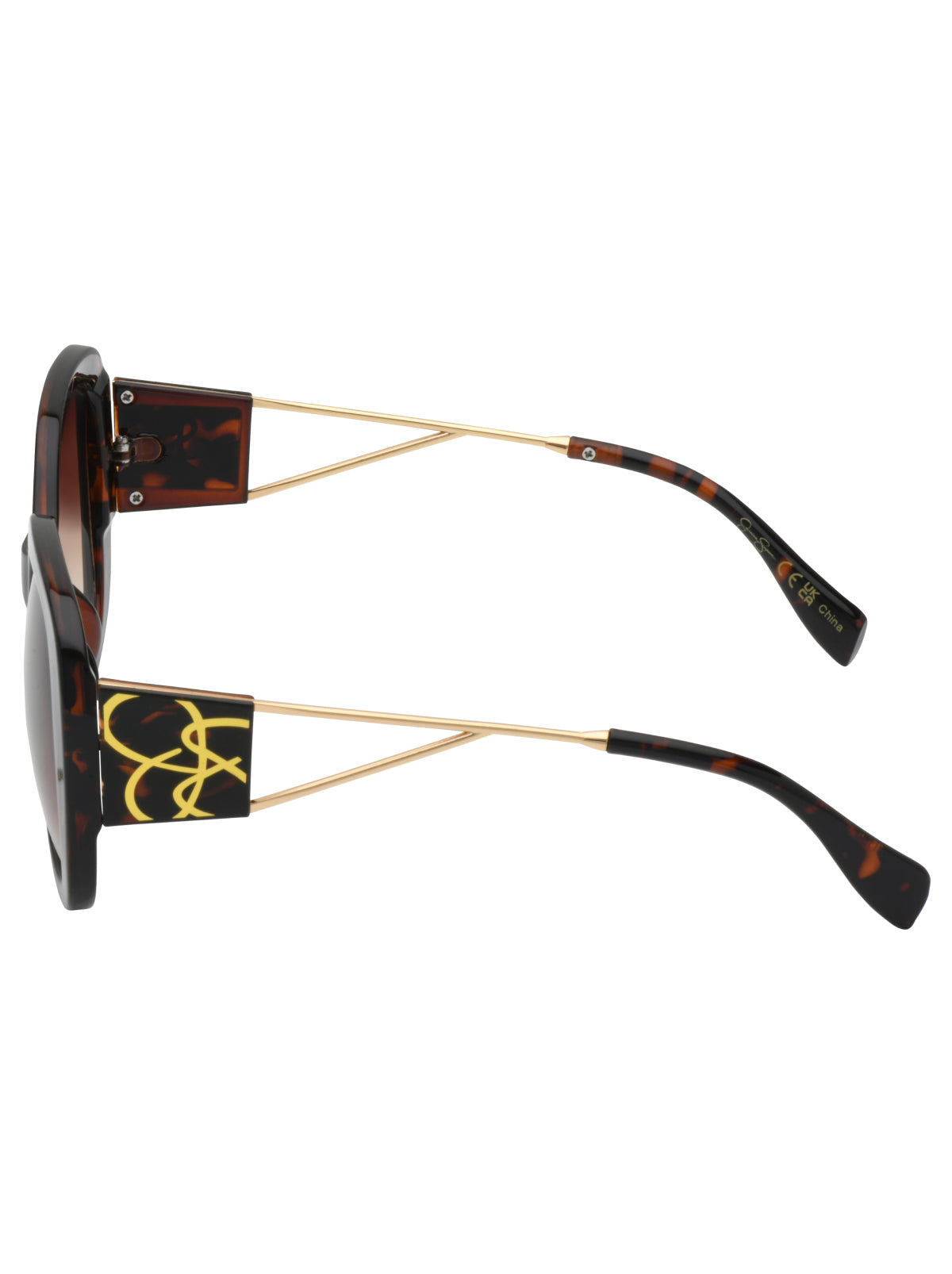 Jessica Simpson Popular - Oversized Oval Sunglasses in Tortoise