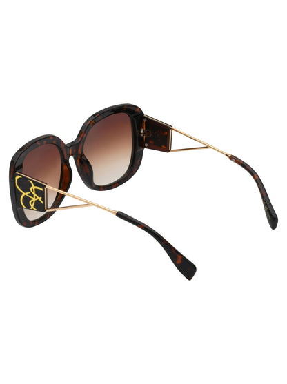 Jessica Simpson Popular - Oversized Oval Sunglasses in Tortoise