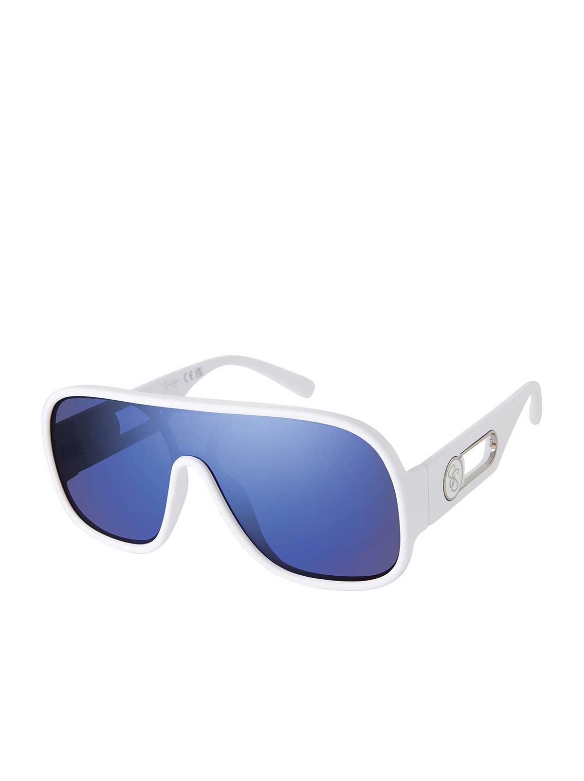 Jessica Simpson Trending - Modern Shield Aviator Sunglasses in Matte White