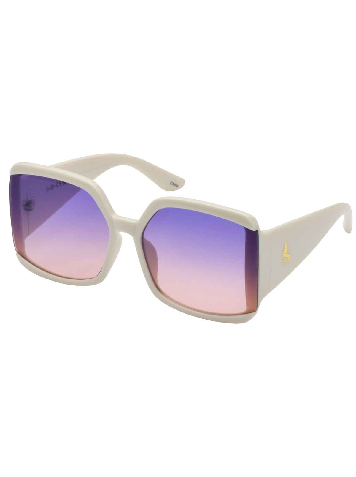 Jessica Simpson Exclusive - Stylish Square Sunglasses in Cream