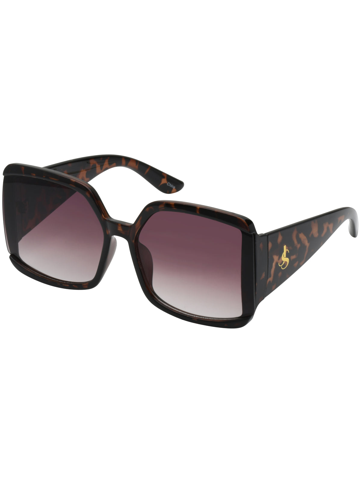 Jessica Simpson Trending - Stylish Square Sunglasses in Tortoise