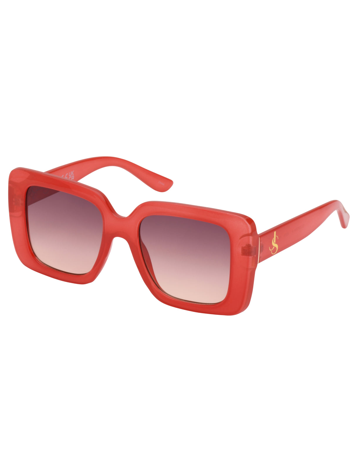 Jessica Simpson Popular - Fashionable Square Sunglasses in Milky Coral
