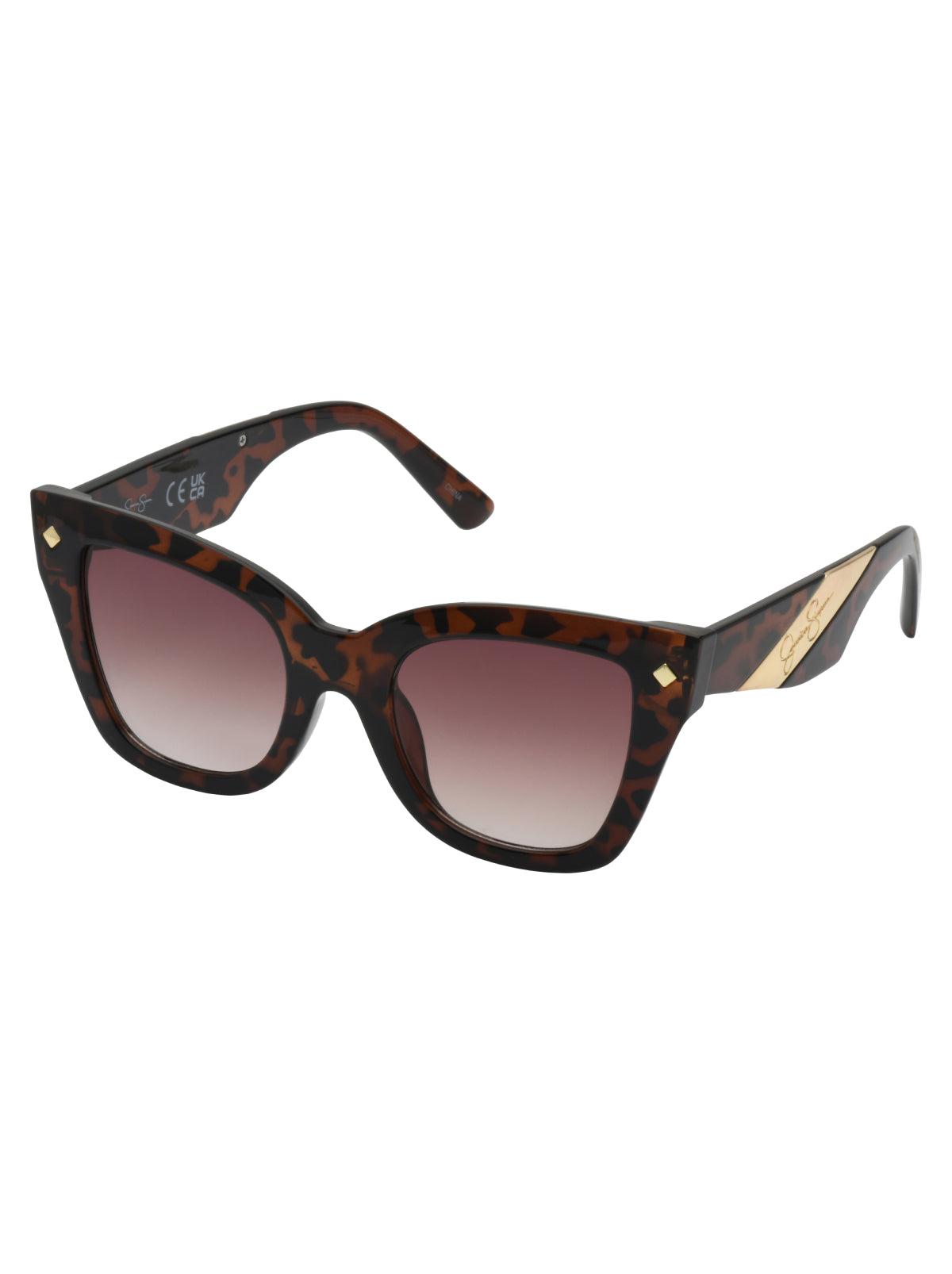 Jessica Simpson Trending - Bold Cat Eye Sunglasses in Tortoise