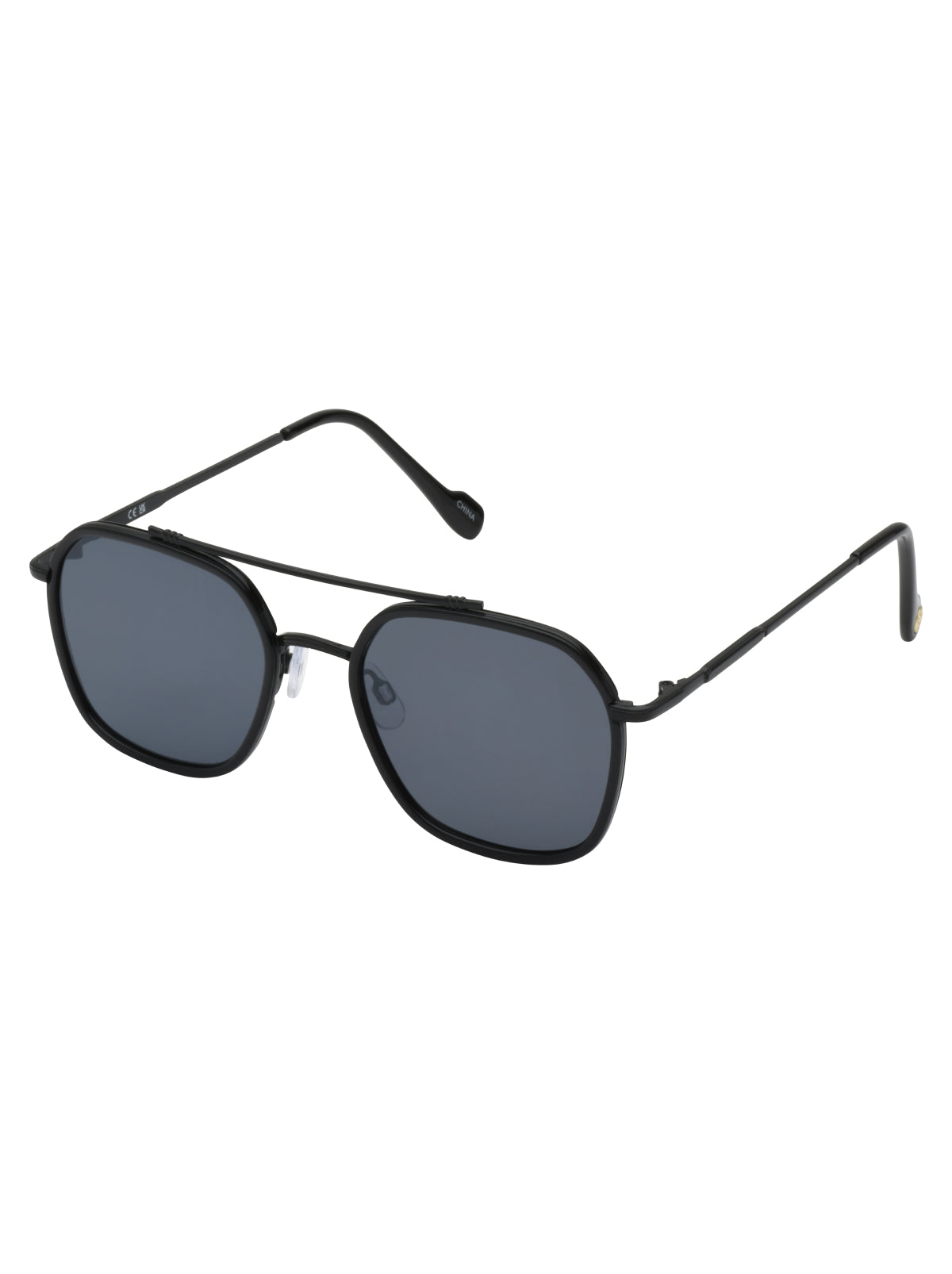 Jessica Simpson Best Seller - Square Metal Aviator Pilot Sunglasses in Black