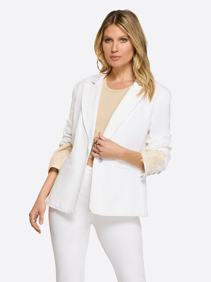 Jessica Simpson Popular - Fitted Blazer in White