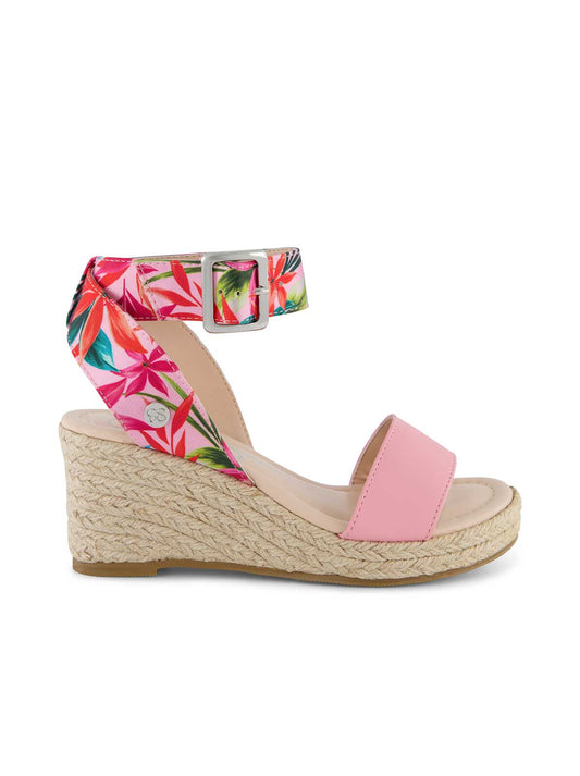 Jessica Simpson Popular - Girls' Asha Cuff Wedge Sandals in Pink