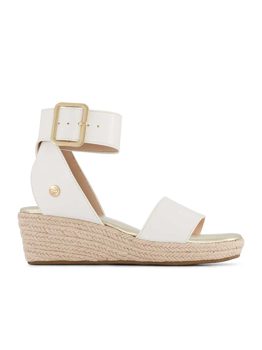 Jessica Simpson Exclusive - Girls' Asha Cuff Wedge Sandals in White