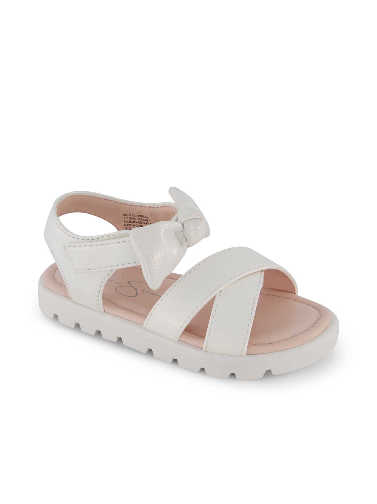 Jessica Simpson Featured - Toddler Tia Cross Sandals in White