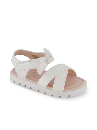 Jessica Simpson Featured - Toddler Tia Cross Sandals in White