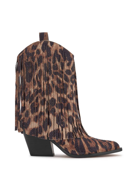 Jessica Simpson Trending - Paredisa Fringe Bootie in Leopard