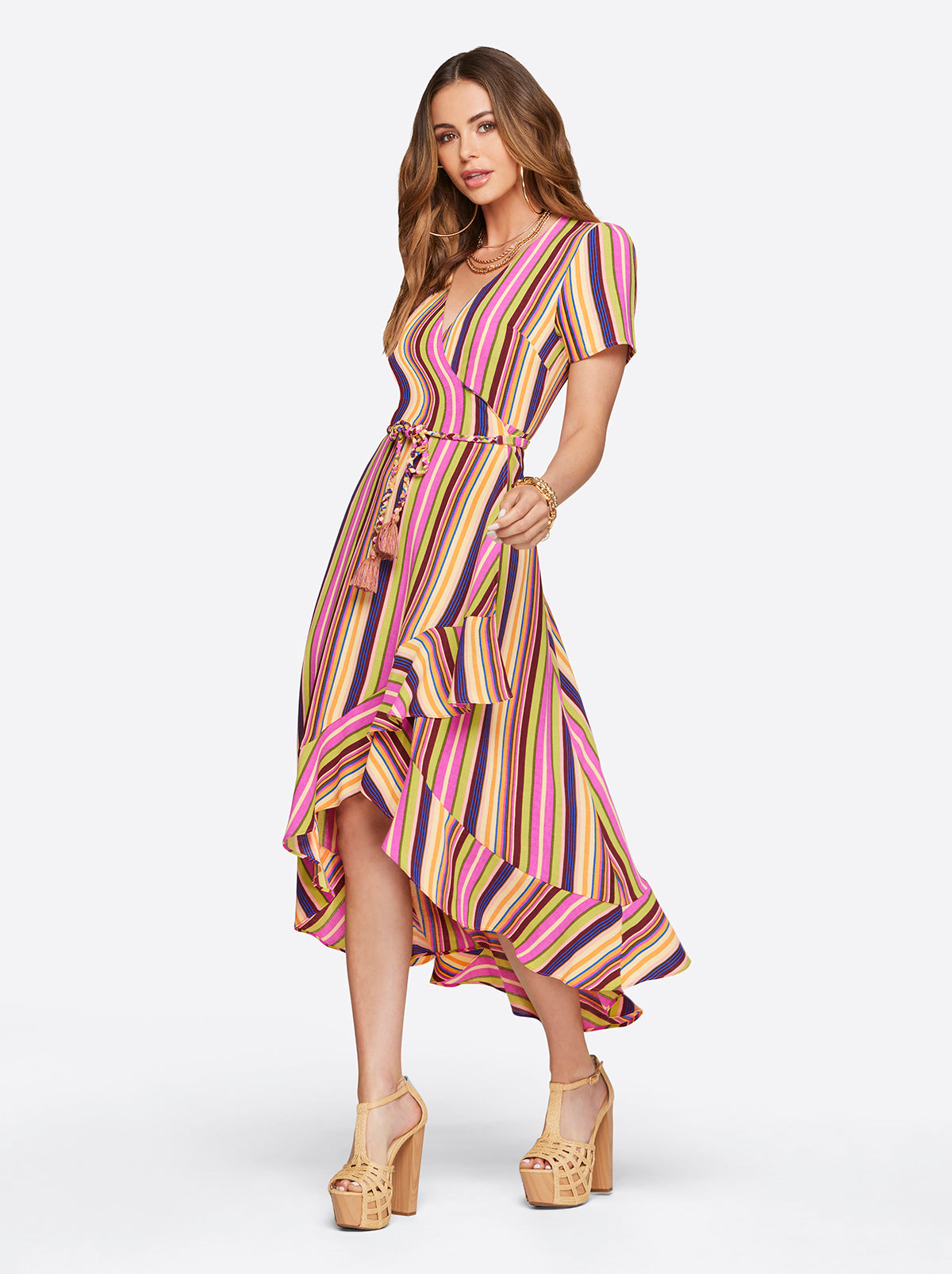 Jessica Simpson Featured - Varsha Wrap Dress in Rose Violet
