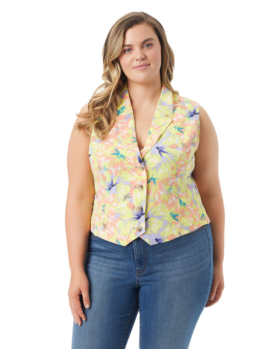 Jessica Simpson Best Seller - Embla Vest in Candy Hibiscus