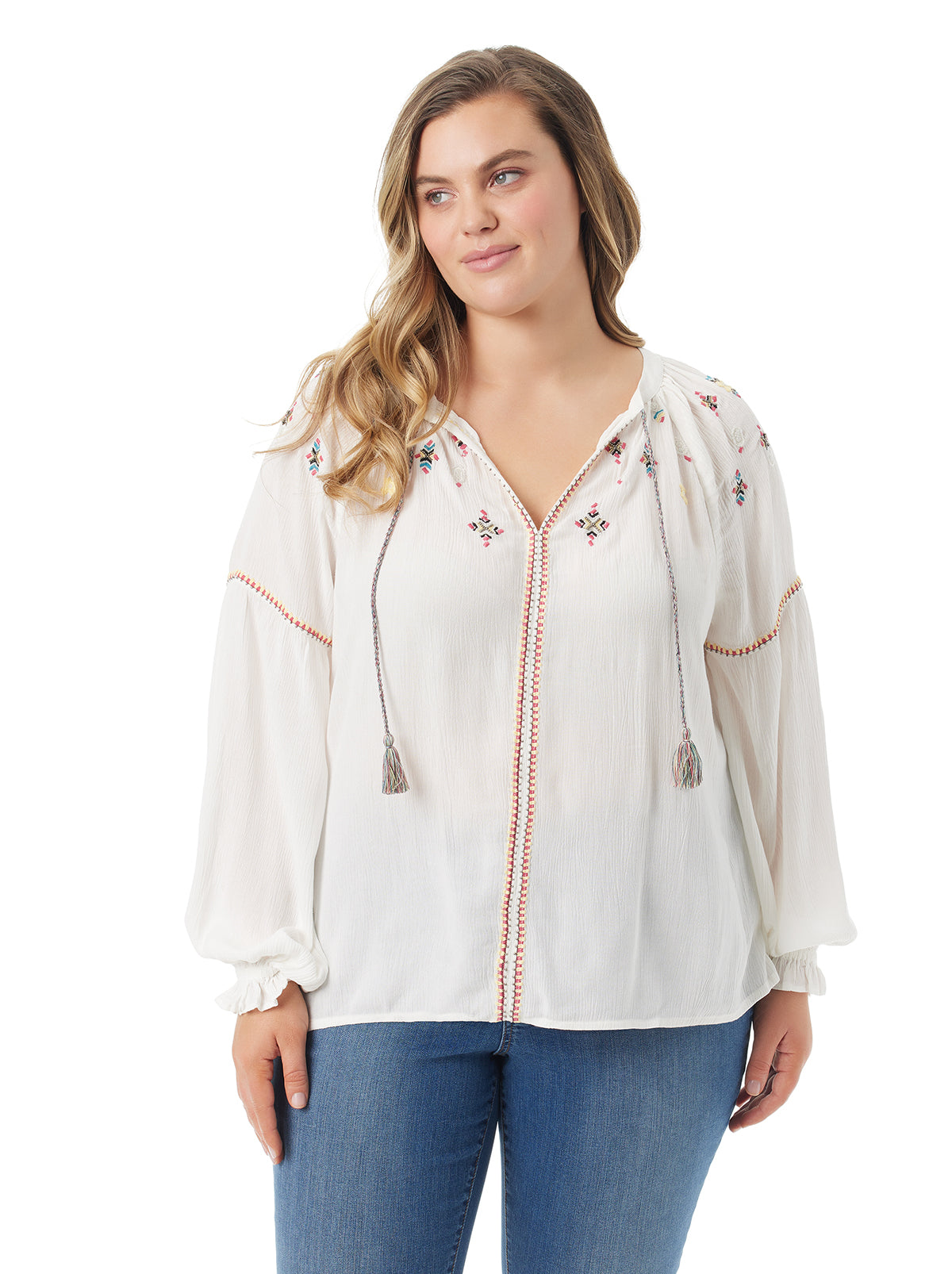 Jessica Simpson Recommended - Lissy Embellished Top in Gardenia