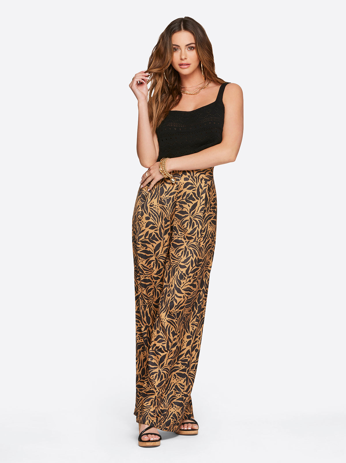 Jessica Simpson Recommended - Winnie Wide Leg Pants in Zebra Floral