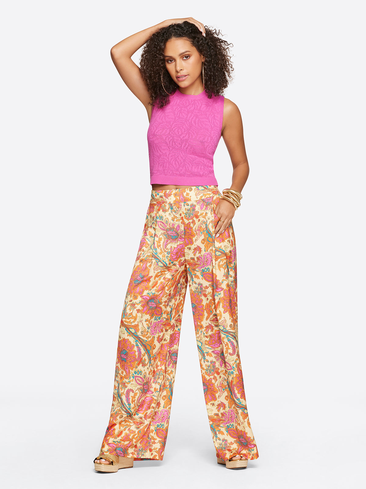 Jessica Simpson Featured - Ivy Mesh Tank in Rose Violet