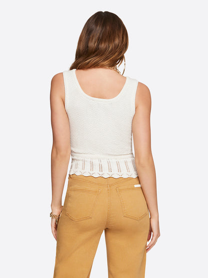 Jessica Simpson Best Seller - Sierra Sweater Tank in Gardenia