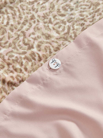 Jessica Simpson Exclusive - Leopard Printed Plush Duvet Cover  Set