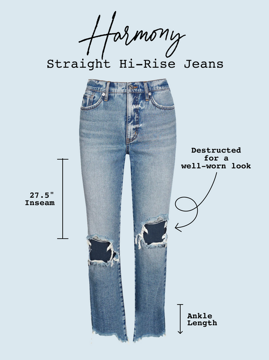 Jessica Simpson Featured - Harmony Straight High Rise Jean in Sunshine