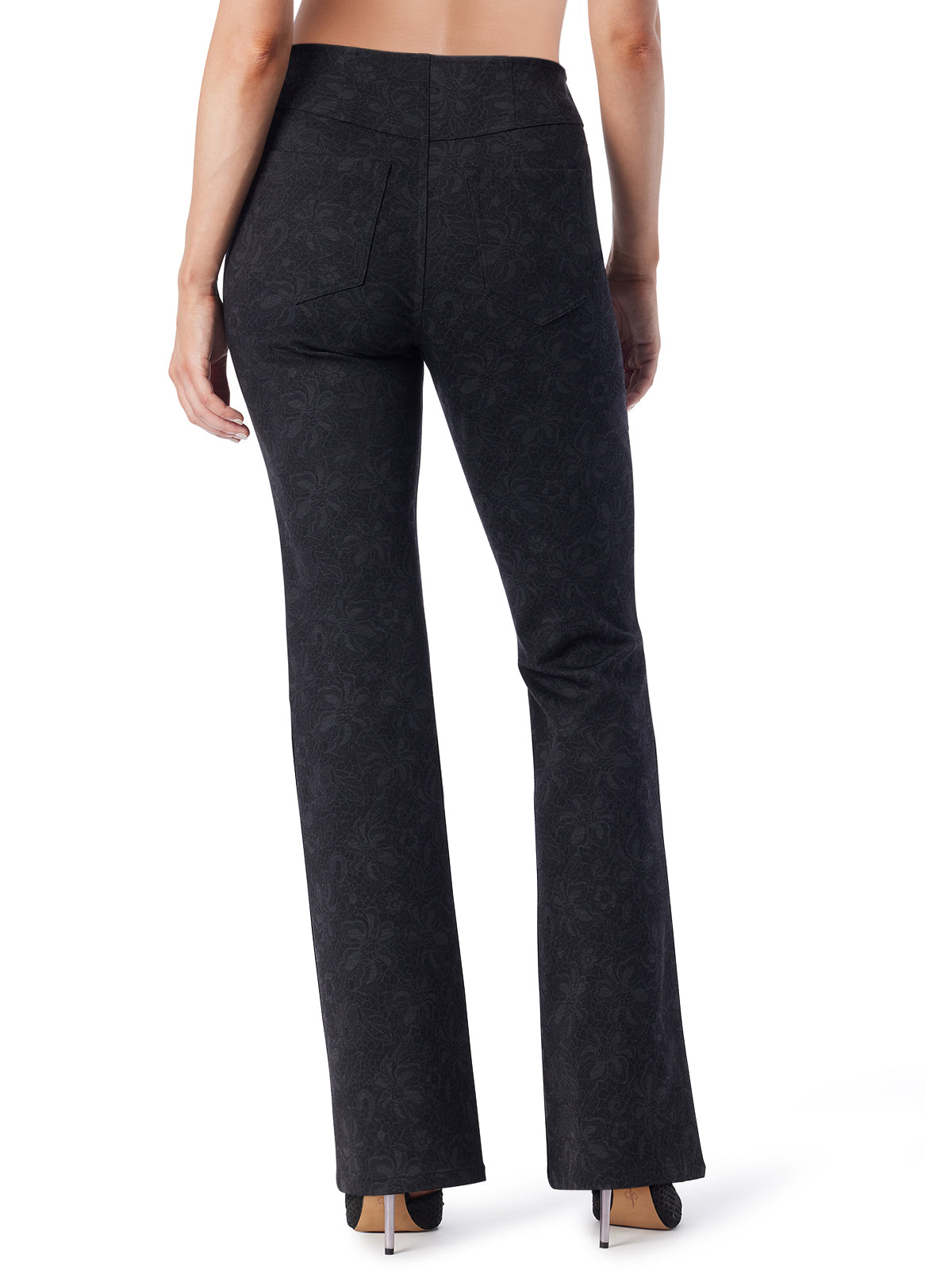 Jessica Simpson Exclusive - Pull on Flare in Black Laced Floral