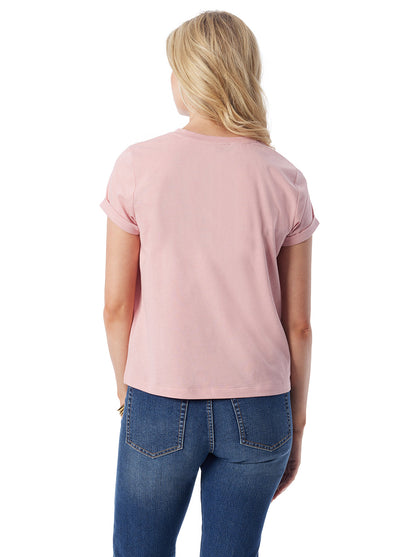 Jessica Simpson Featured - Valeriya Tee in Silver Pink