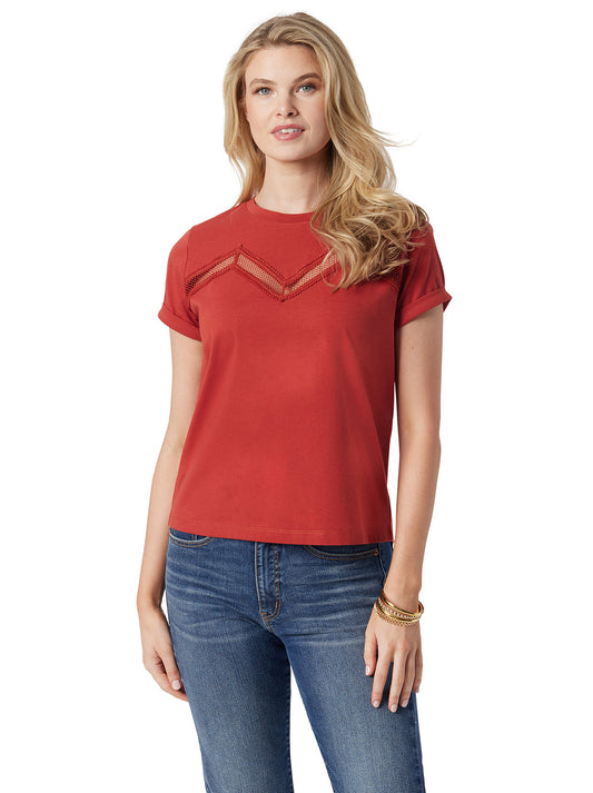 Jessica Simpson Popular - Valeriya Tee in Chili Oil
