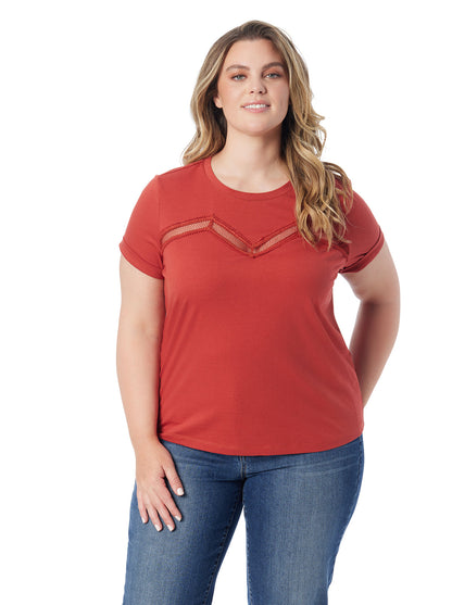 Jessica Simpson Popular - Valeriya Tee in Chili Oil