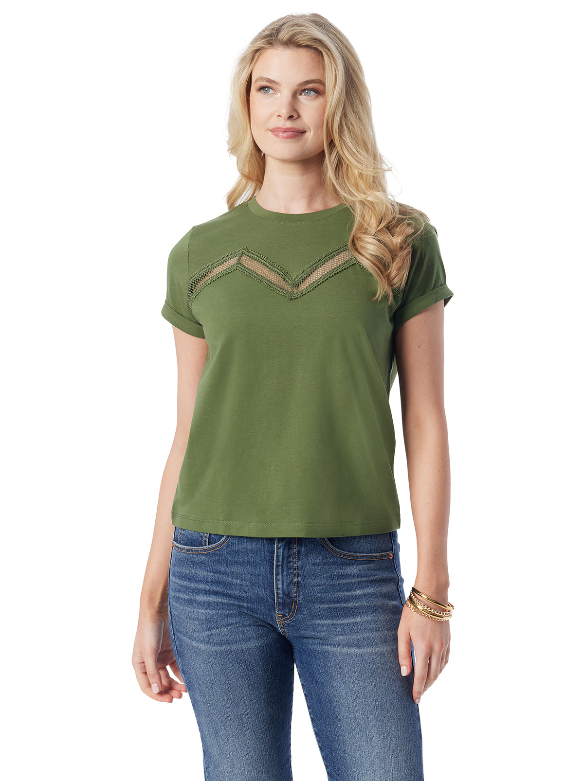 Jessica Simpson Trending - Valeriya Tee in Bronze Green