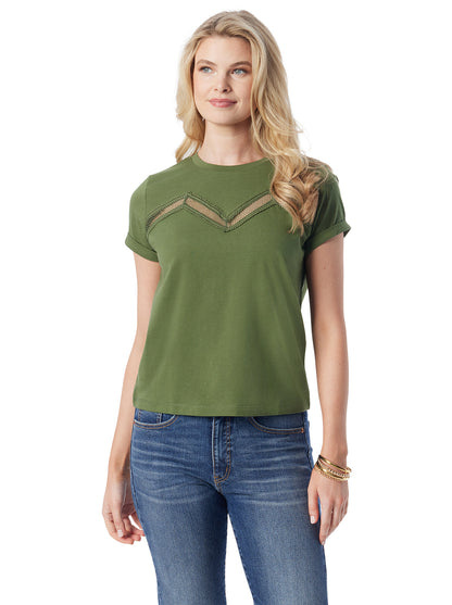 Jessica Simpson Trending - Valeriya Tee in Bronze Green