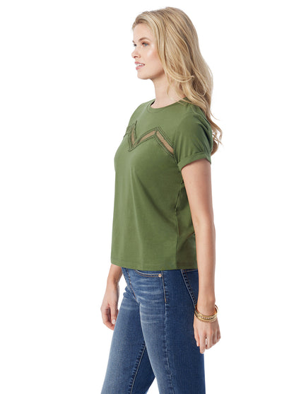 Jessica Simpson Trending - Valeriya Tee in Bronze Green
