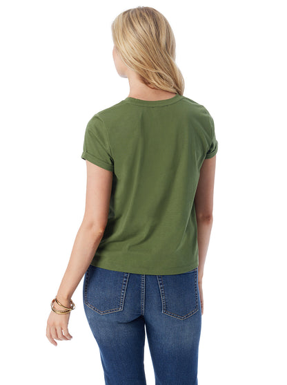 Jessica Simpson Trending - Valeriya Tee in Bronze Green