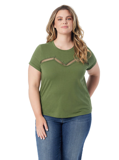 Jessica Simpson Trending - Valeriya Tee in Bronze Green