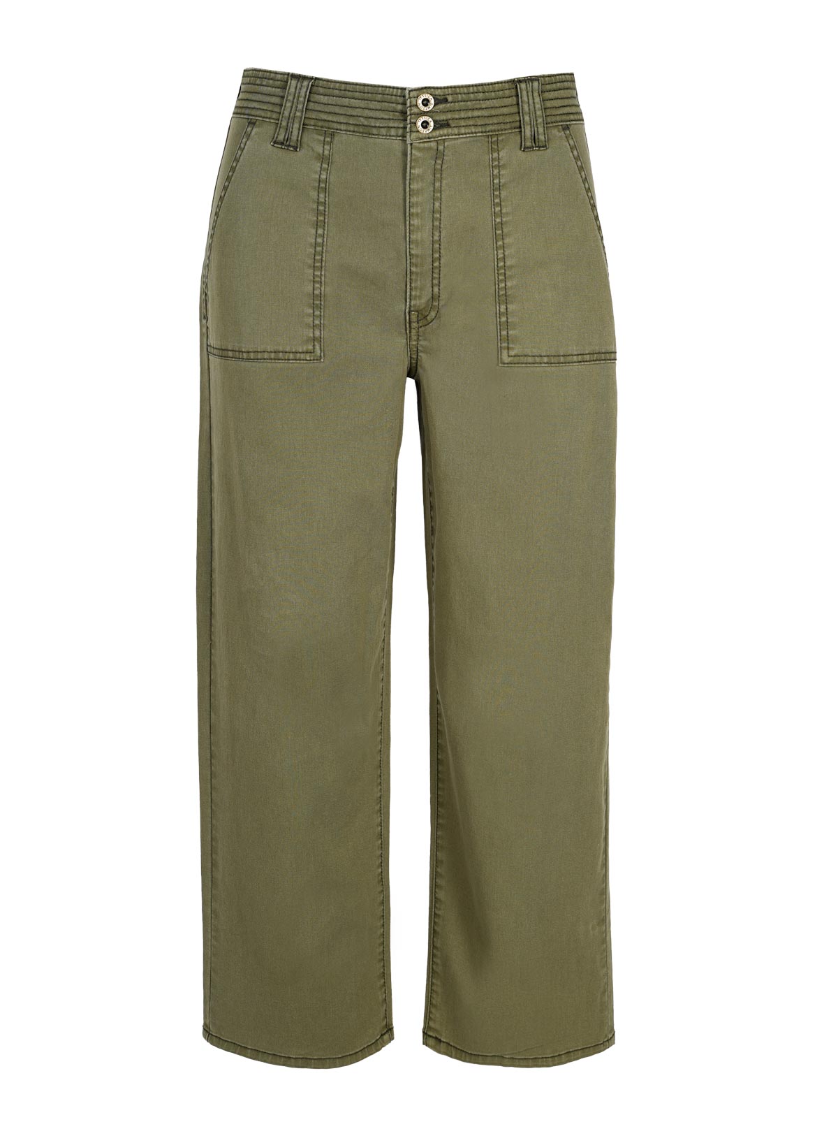 Jessica Simpson Recommended - Wide Leg Chino in Bronze Green