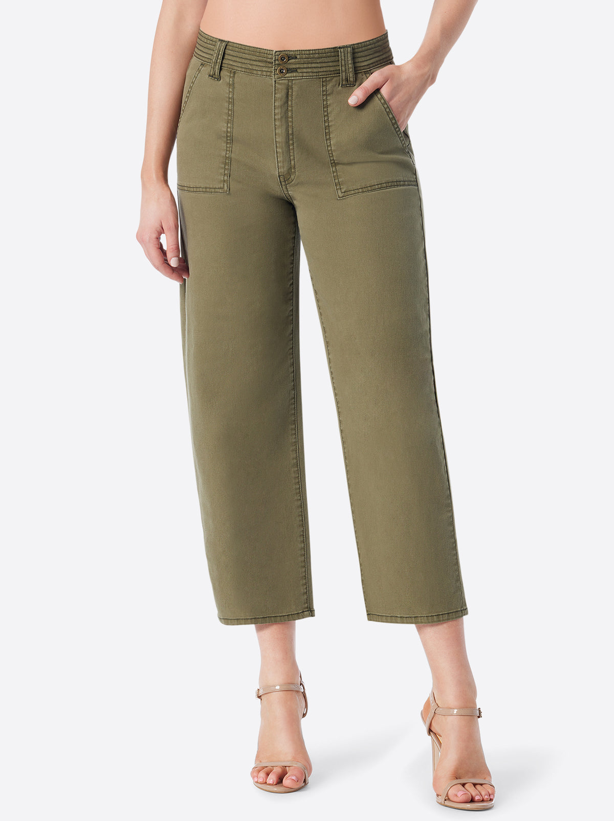 Jessica Simpson Recommended - Wide Leg Chino in Bronze Green